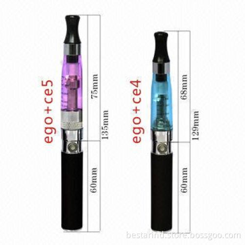 Hot Selling Electroni Cigarette Starter Kits with 1.6mL Installed Oil, CE4/CE5 Clearomizer, 5 Colors